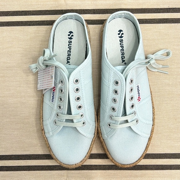 Brand NEW Superga Fantasia Espadrille Slide Sneakers Size 8 - Picture 2 of 6